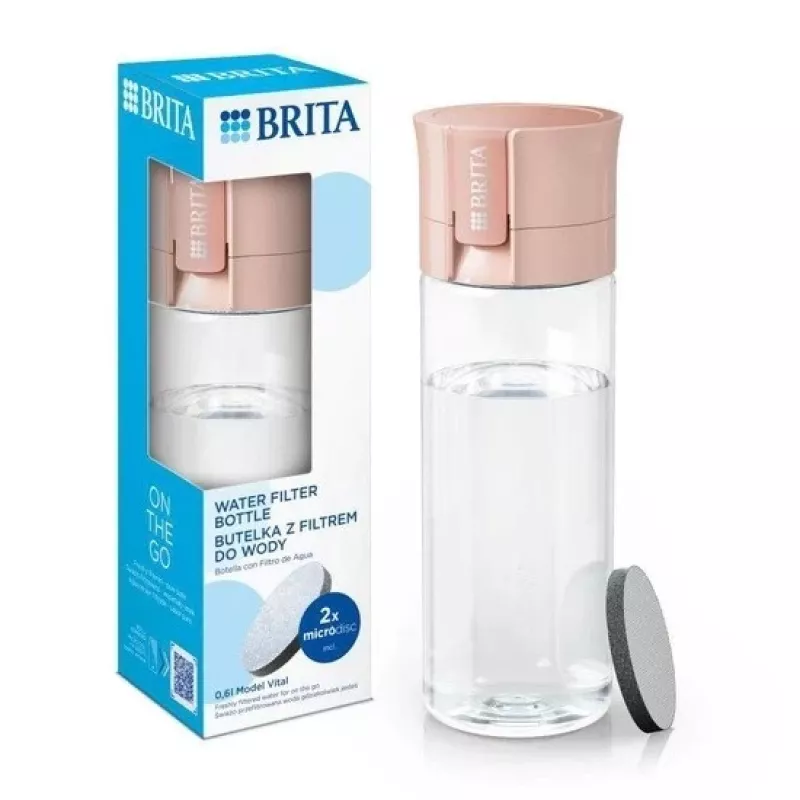Filtreerimispudel BRITA Vital Virsik 600 ml koos BRITA MicroDisc filtritega (5 ketast)
