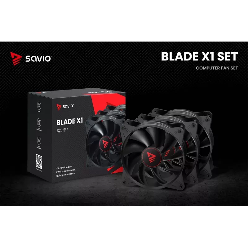 Kõik-ühes vedelikjahutus SAVIO BLADE SET 120 mm ventilaator 1800 p/min 32 sone Must