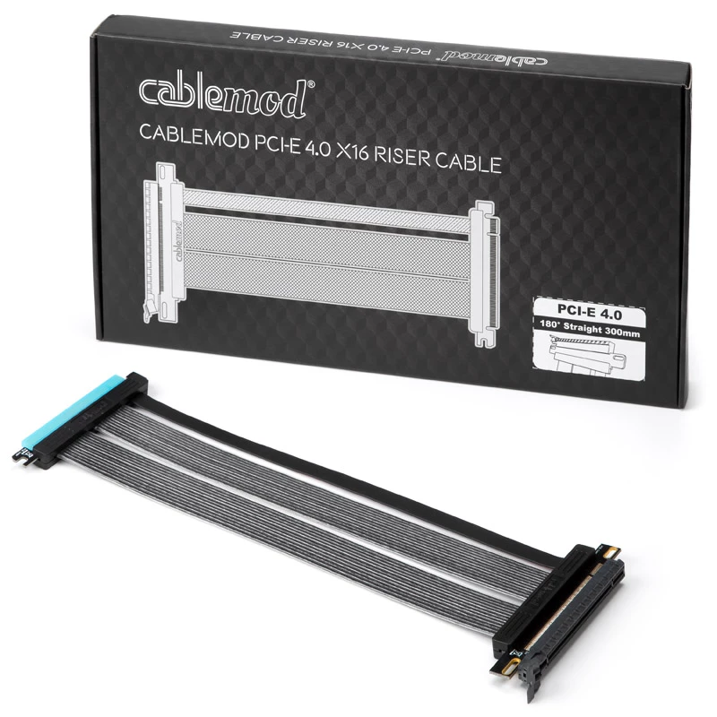 PCIe 4.0 tõstekaabel CableMod CM-CAB-PC4S-30K-R — 30 cm