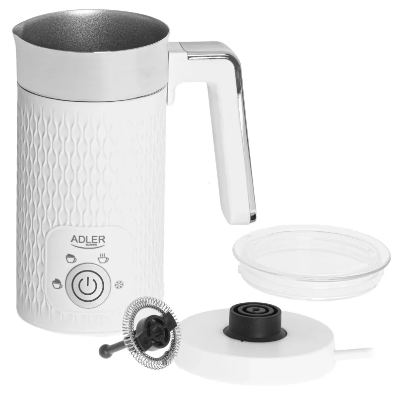 Automaatne piimavahustaja Adler AD 4494 Metallic Valge — 130 ml vahtu, 300 ml soojendus, 500 W