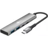 Goobay Slim 4-Port USB-Hub USB-C/USB-A 5 Gbit/s - Plug USB 3.2 (76563)