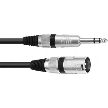 XLR 6,3 mm adapterkaabel Omnitronic 30225195 — 1x XLR isane 1x 6,3 mm pistikupesale