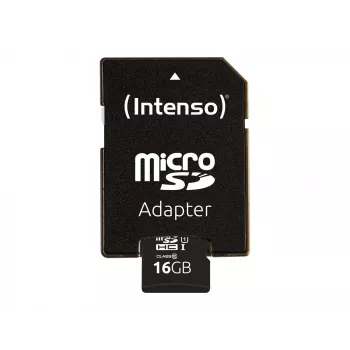 Intenso Performance - mälukaart (microSDHC/SD-adapter kaasas) - 16 GB - UHS-I U1 / Class10 - microSDHC UHS-I