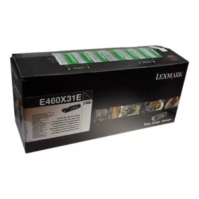 Toonerikassett Lexmark E460X31E 10000 lehekülge Must