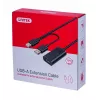 UNITEK Y-278 USB-kaabel USB 2.0 10 m 2 x USB A USB A Must