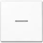 Valguslüliti JUNG A 590 KO5 WW — 1-kohaline nupp, Duroplast valge, 55×55 mm