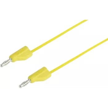 VOLTCRAFT Test Lead [Plug 4 mm - Plug 4 mm] 2 m kollane MSB-300 (MSB-300-3-GB)