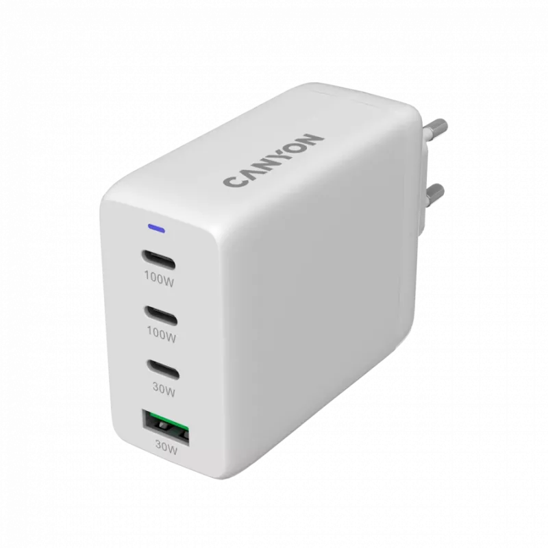 Canyon 100ACC kiire universaalne seinelaadija - 2xUSB-C 100W - 1xUSB-C 30W -