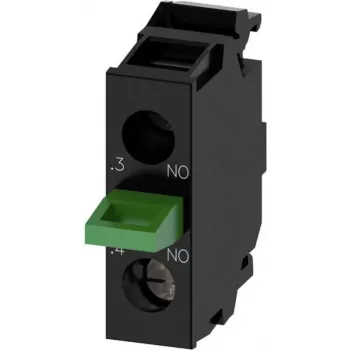 Siemens 3SU14002AA101BA0 - kruvi - must - IP40 IP20 EAC UL cUL - AC - DC - 5 - 500 V - 50 / 60 Hz