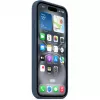Silikoonümbris Apple iPhone 16 MagSafe Denim Cover sinine 6,1 tolli
