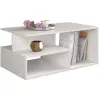 Topeshop PRIMA BIEL kohvi- / külg- / otsalaud kohvilaud vabakujuline 1 jalg (jalad)