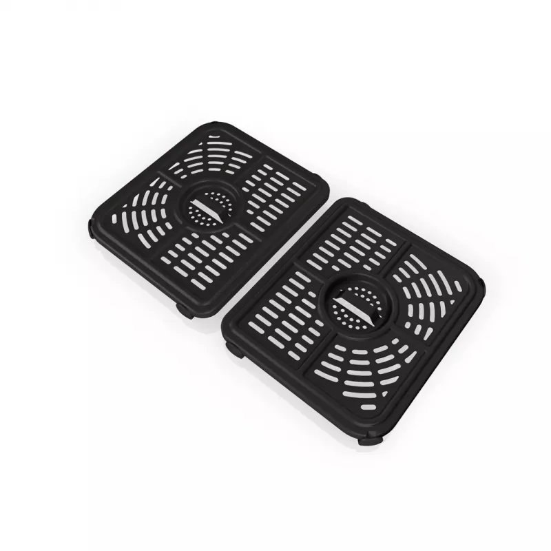 Ninja AF500EU fritüür Double 10,4 L eraldiseisev 2470 W kuumaõhufritüür must, roostevaba teras