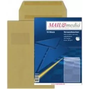Ümbrik MAILmedia C5 pruun 90 g/m², 50 tk pakendis