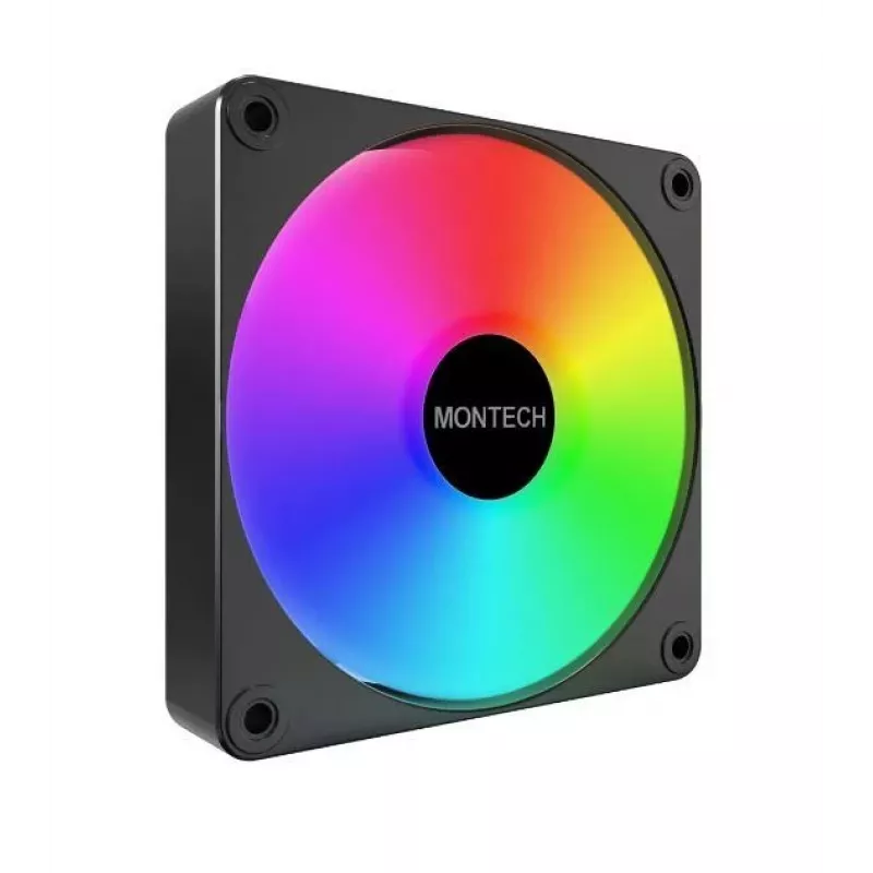 Montech GF120 V2 ARGB Arvutikorpuse ventilaatorimoodul 12 cm Must 3 tk