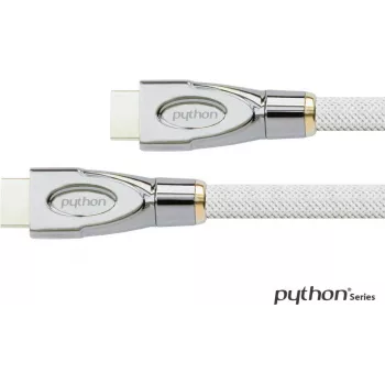 Ühenduskaabel HDMI® 2.0 kaabel 4K2K / UHD 60Hz, 24K kullatud kontaktid, OFC, nailonpunutis valge, 2m, PYTHON® seeria (GC-M0163)