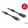 Kaabel DeLOCK Aktiivne DisplayPort 1.2 HDMI-le 4K 60 Hz 1 m