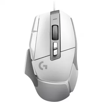 Mängurihiire komplekt Logitech G G502 X koos G240 kõva mängurihiirematiga — paremakäeline, optiline 25600 DPI, USB Type-A, 13 nuppu, valge