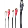 Audio kaabel ShiverPeaks BS10231 0.2 m DIN (5-pin) 4 x RCA Must