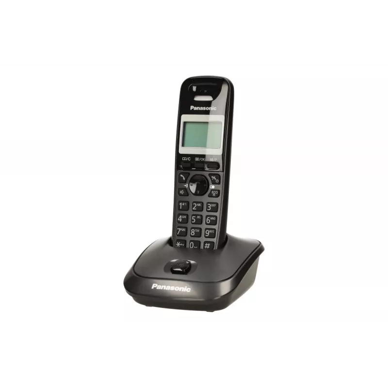 Panasonic KX-TG2511 DECT telefon must kõnevalija ID-ga