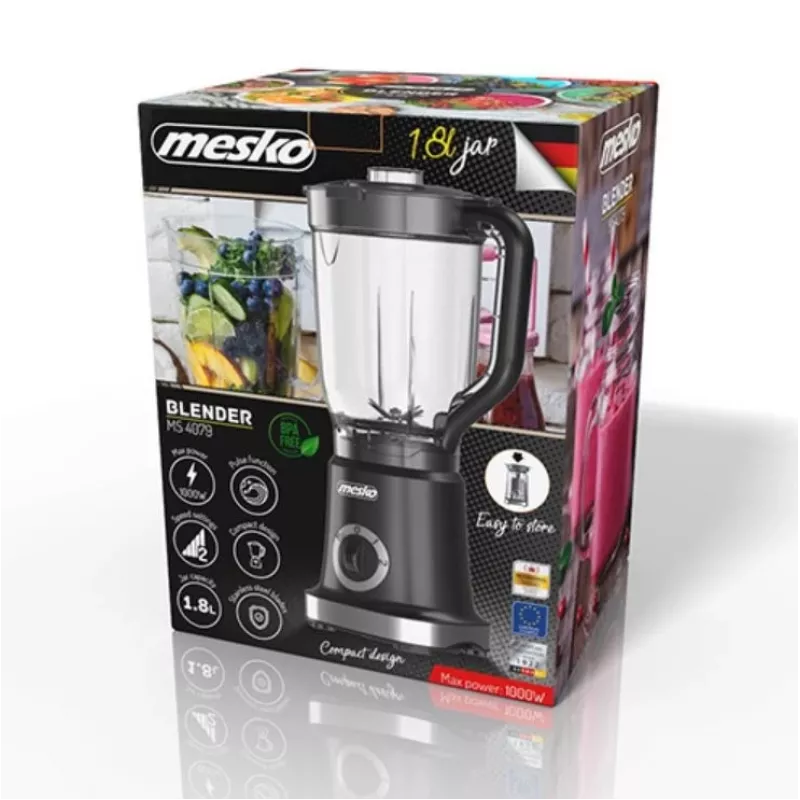 Mesko MS 4079b blender 1,8 L lauablender 1000 W must