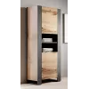 WOOD Raamaturiiul 65x40x170,5 wotani tamm + antratsiit