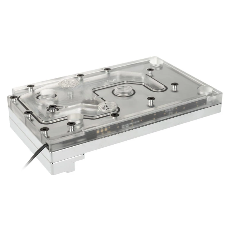 Vesiblokk BitsPower Monoblock ASRock X399M Taichi RGB jaoks, akrüül/vask, nikeldatud, 90×142×29,1 mm