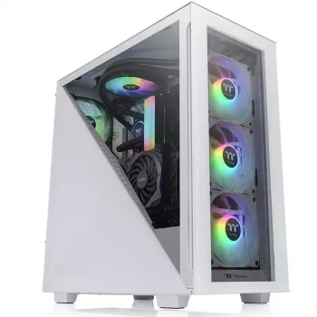 Arvutikorpus Thermaltake Divider 300 TG Snow ARGB Midi Tower Valge