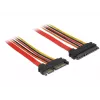 SATA-kaabel DeLOCK 84917 0,1 m SATA 22-kontaktiline oranž punane kollane