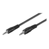 Wentronic Goobay 3,5 mm-pistikühenduskaabel, must, 2,5 m - 3,5 mm-pistik (3-kontaktiline, stereo) > 3,5 mm-pistik (3-kontaktiline, stereo) (50449)
