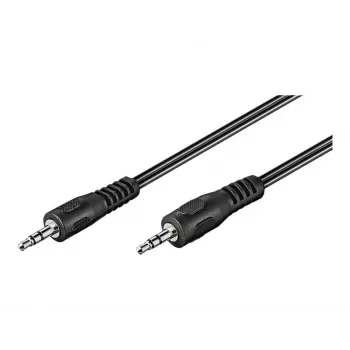 Wentronic Goobay 3,5 mm-pistikühenduskaabel, must, 2,5 m - 3,5 mm-pistik (3-kontaktiline, stereo) > 3,5 mm-pistik (3-kontaktiline, stereo) (50449)