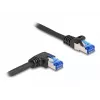 Võrgukaabel DeLOCK RJ45 Cat.6A S/FTP 0,5 m must