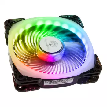 SilverStone SST-AP124-ARGB 120 mm ARGB-korpuseventilaator - must