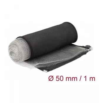 EMI varjestav punutud hülss DeLOCK 20849 1m x 50mm Must