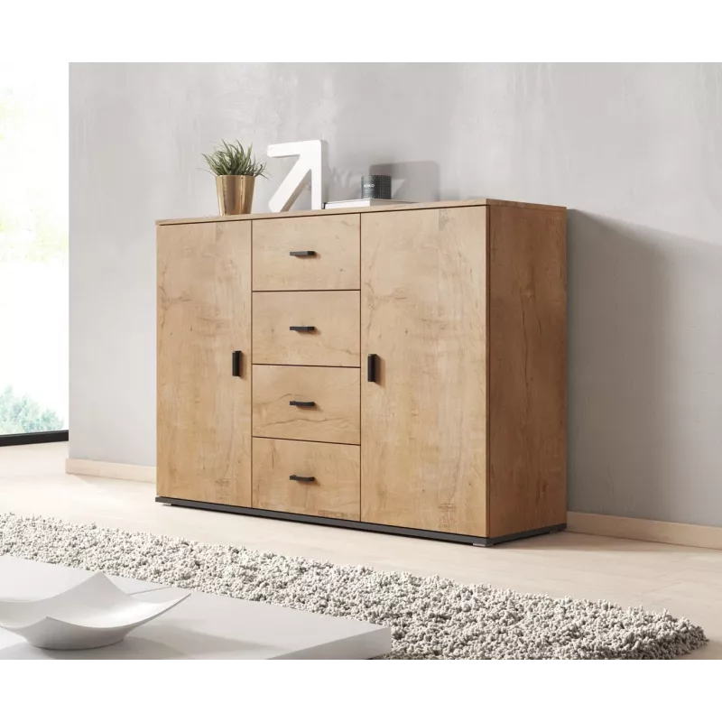 Cama living room sideboard UNI lefkas oak/Must