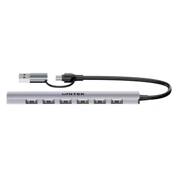 Unitek H1209AGY01 USB-A 5Gbps 7in1 USB-jaotur