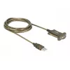 Jadakaabel DeLOCK 64073 USB Type-A DB-9 Läbipaistev 2m