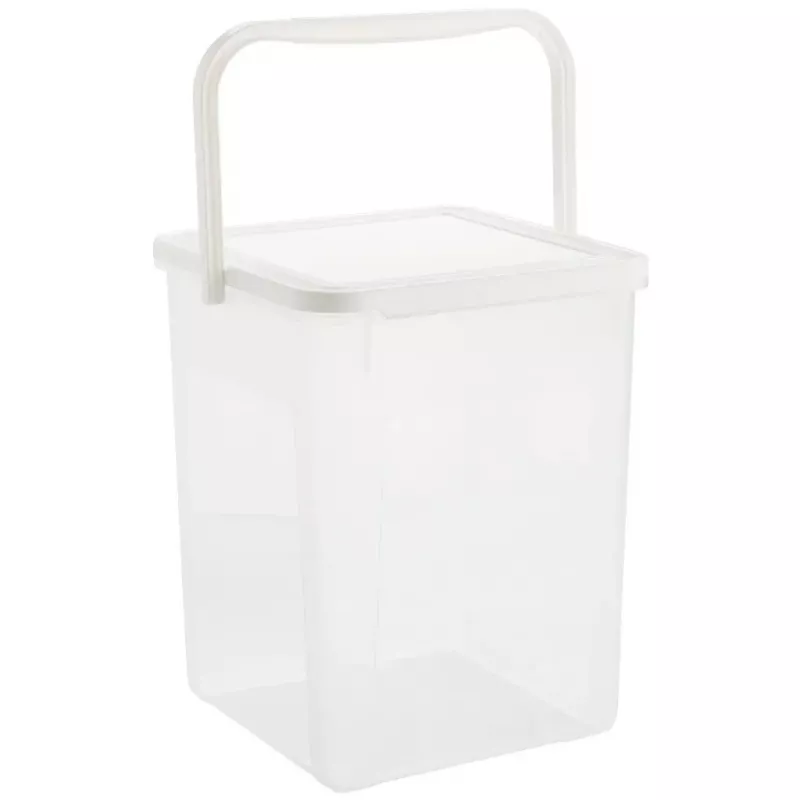 Plastikust pesuaineanum Rotho Basic 9 L mudel 1770101100RP, valge, kaas, riputusaas