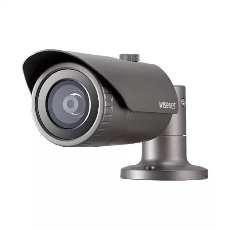 Kuul-tüüpi IP-turvakaamera Hanwha Wisenet QNO-6012R1 — 2,8 mm, 1920×1080, sise-/välistingimustesse, lae-/lauakinnitus, must