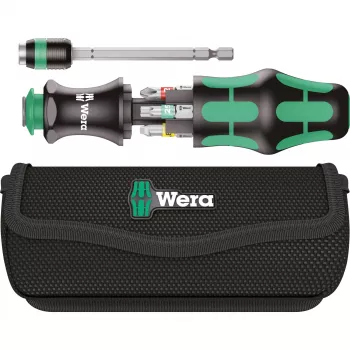 Wera Kraftform Kompakt 20 - Schraubendreher mit Bit-Satz - in Tasche (05051016001)