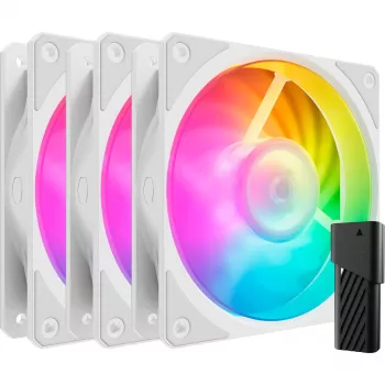 COOLER MASTER Mobius 120P ARGB 120mm valge 3-pakk