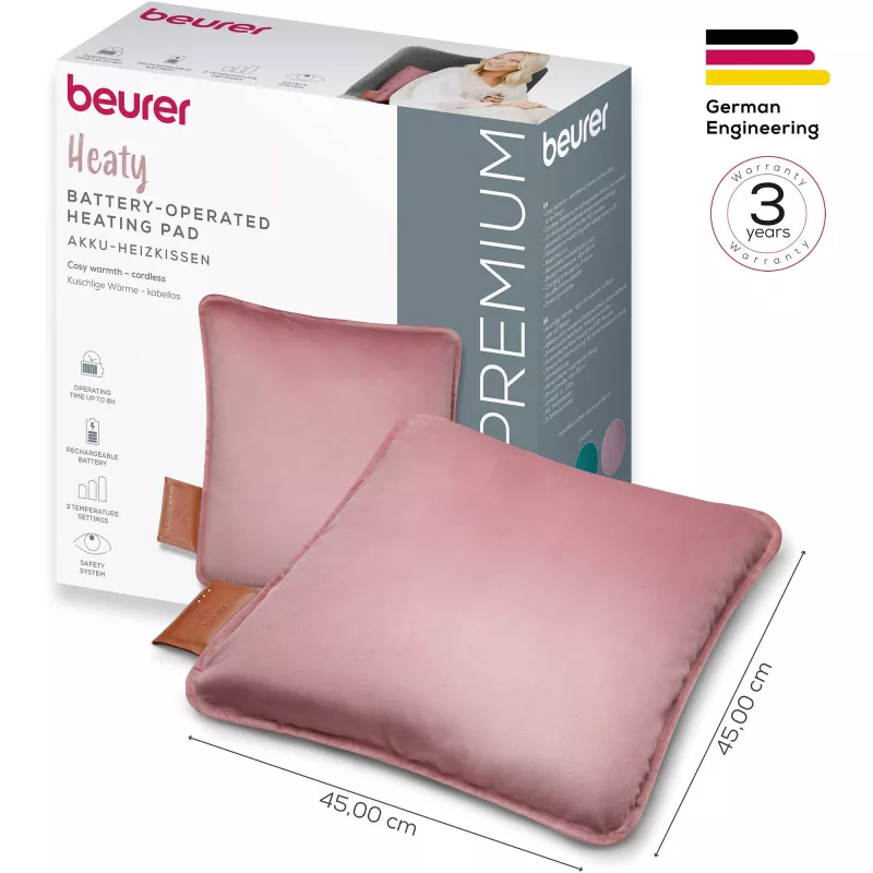 Beurer HK 77 Heaty põsepuna-roosa lavendlivärvi sametkate (20074)
