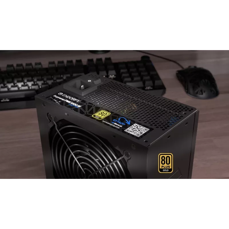 Toiteplokk Endorfy Supremo FM6 1000W, 80 PLUS Gold, ATX 3.1, modulaarne, must