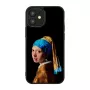 Kaitsev iKins ümbris Apple iPhone 12 mini jaoks — disain: Pärlkõrvarõngaga tüdruk
