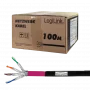 Logilink Professional - Kaabel rullis - 100 m - S/FTP - Cat.7 toorkaabel - Halogeenivaba, välitingimustesse, Gigabit Etherneti tugi, otse maetav - Must (CPV0082)