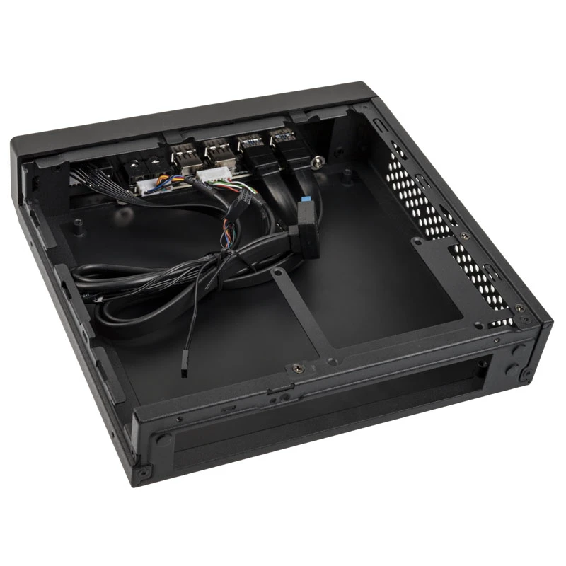 Akasa Cypher MX3 - Mini Tower - PC - SGCC - Must - Õhuke Mini-ITX - Kõvaketas - Toide (A-ITX38U3-M1B)