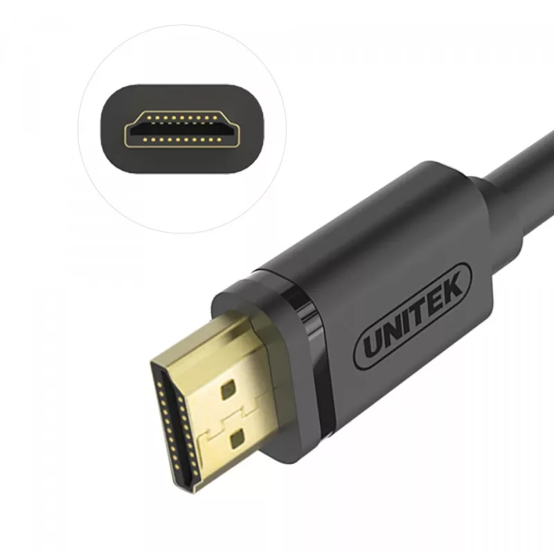 UNITEK Y-C137M HDMI-kaabel 1,5 m HDMI Type A (Standard) Must