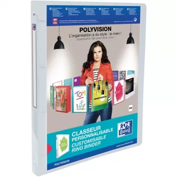 Elba Polyvision Ring Binder A4 Valge