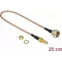 Koaksiaalkaabel DeLOCK 13025 0,25 m SMB F pruun