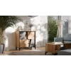 Cama 4D Raamaturiiul OVO 90x38xH90 tamm/betoon
