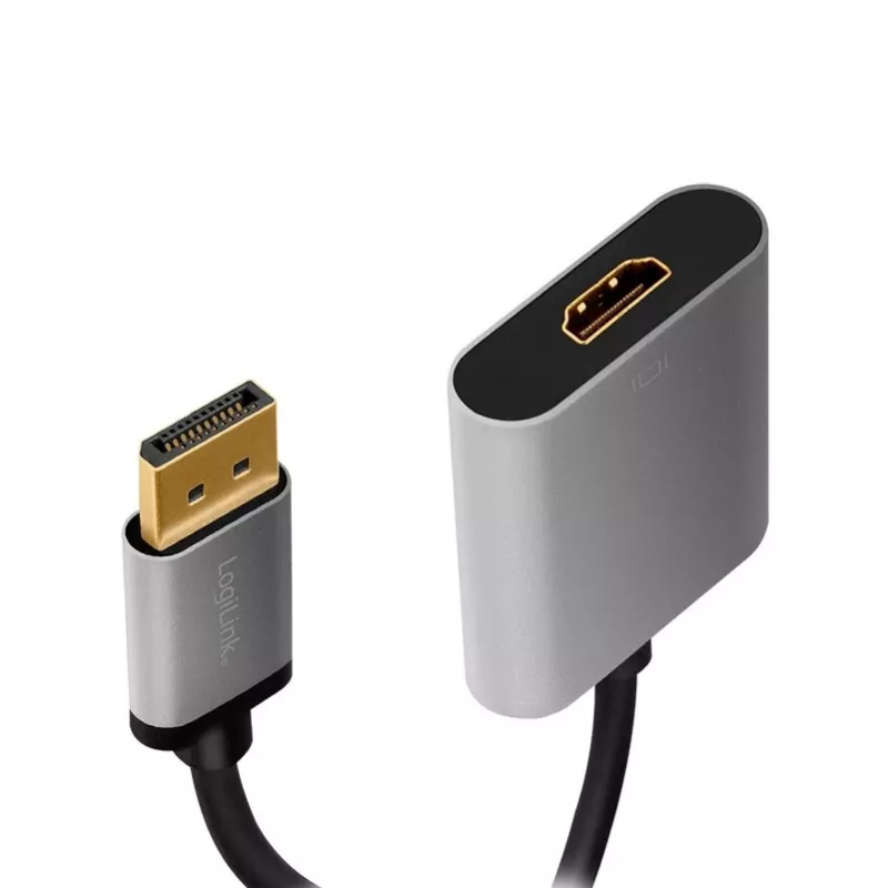 LogiLink CDA0108 videokaabli adapter 0,15 m DisplayPort HDMI must hall